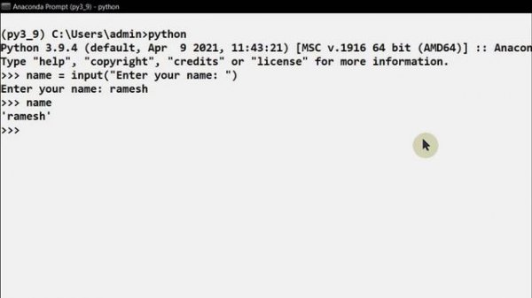 User Input in Python || input( ) Function