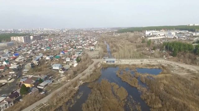 р. Барнаулка с DJI Phantom 3 / Окрестности Барнаула с квадрокоптера. смотреть онлайн