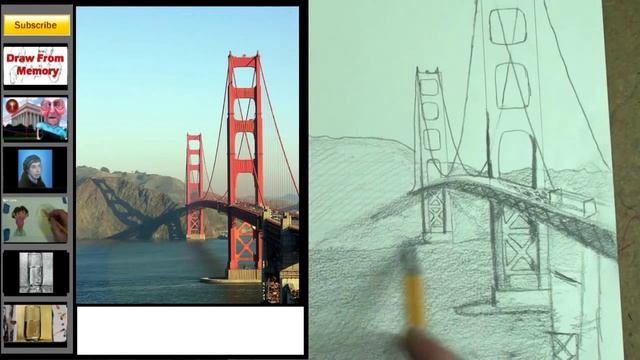 Perspective Step by Step- How to Draw a Bridge смотреть онлайн