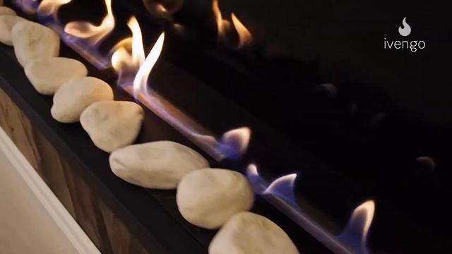 Биокамин Ivengo Slim 160x50 (icp120) в квартире | Биокамин в гостиной. Производство биокаминов смотреть онлайн