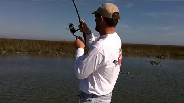 Redfish on Gulp near Charleston SC 3/2/11 Fish Call Charters смотреть онлайн