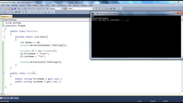 Part 57 C# Tutorial Why should you override ToString Method смотреть онлайн