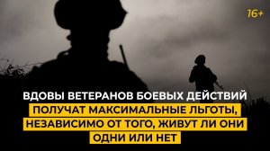 Вдовы ветеранов боевых действий получат все льготы, независимо от того, живут ли они одни или нет