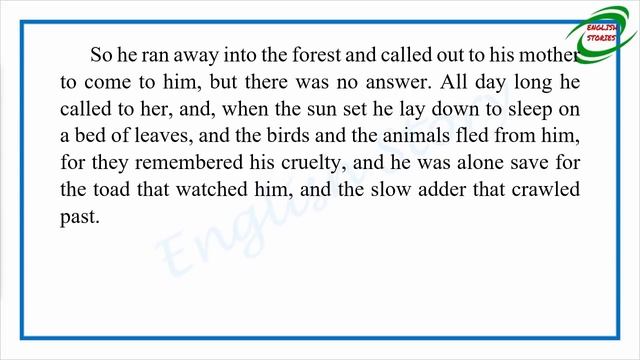 Learn English Through Story - The Star Child By Oscar Wilde