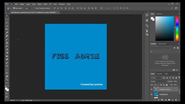 How to add or remove watermark in Photoshop CC 2017 outdated смотреть онлайн