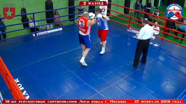 16-ые рейтинговые бои Лига бокса г. Москвы – 27.02.16 г. 91 + кг. смотреть онлайн