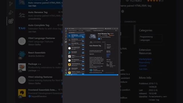 Useful VS Code extension #vscode #htmlcss #csstips смотреть онлайн