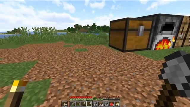 Stranded alone - Ep 1 - A good start - Vanilla Minecraft Lets Play смотреть онлайн