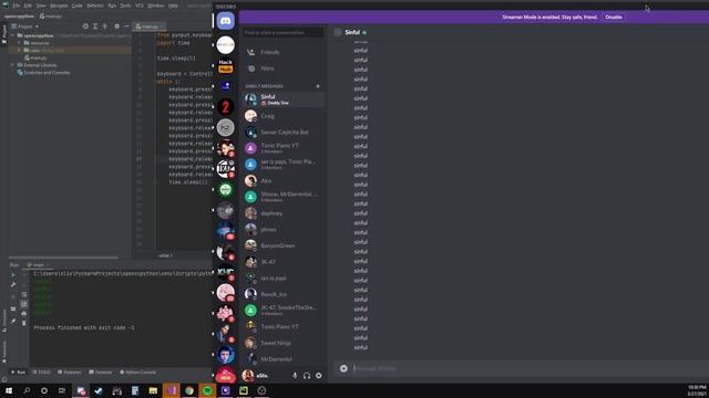 Simple Discord spam bot using Python смотреть онлайн