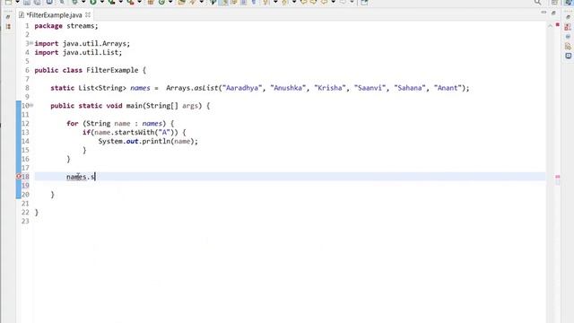 stream java 8 | stream filter & foreach example смотреть онлайн