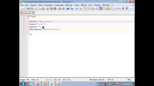 Cara Membuat Koneksi PHP ke Database Mysql (2021) смотреть онлайн