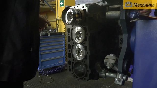 Сборка двигателя Yanmar 4TNV106 смотреть онлайн