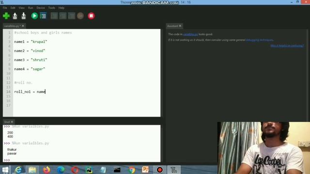 1. Syntax & Variables (Python Tutorial For Absolute Beginner's) смотреть онлайн