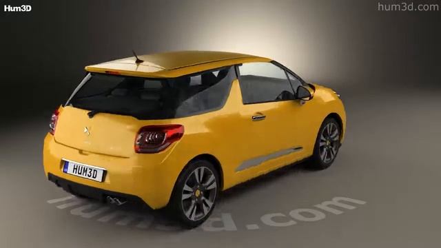 DS3 Chic hatchback 2016 3D model by Hum3D.com смотреть онлайн