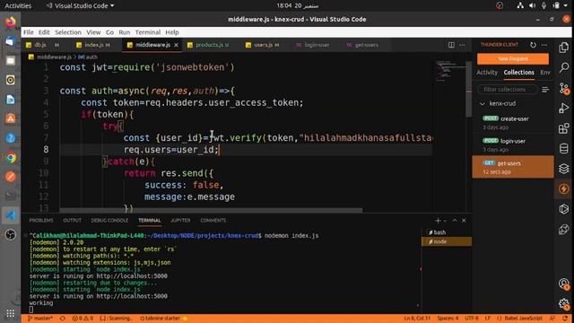 #5 user info and crud operation | knex orm | Part - 1.5 смотреть онлайн