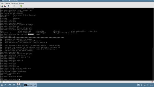 Блокировка интерпретаторов в Astra Linux для суперпользователя смотреть онлайн