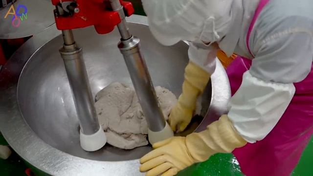 Korean Fish Cake Mass Production Plant That Produces 80 Tons a Day смотреть онлайн