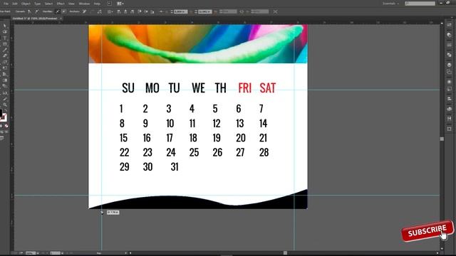 Calendar Design 2021 | How to Make Calendar In Illustrator Tutorial | Create Wall Calendar смотреть онлайн