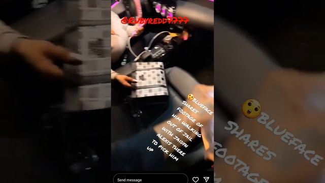 @ChriseanRock  @bluefacebleedem8218  😲blueface Shares Footage Walking Out Of Jail With Jaidyn👀6/7