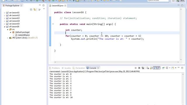 Mastering Java Programming(Section 16 -Single Line FOR Loops) смотреть онлайн