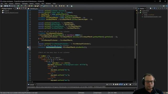 JavaFX Application 13 Calendar algorythm 1 смотреть онлайн