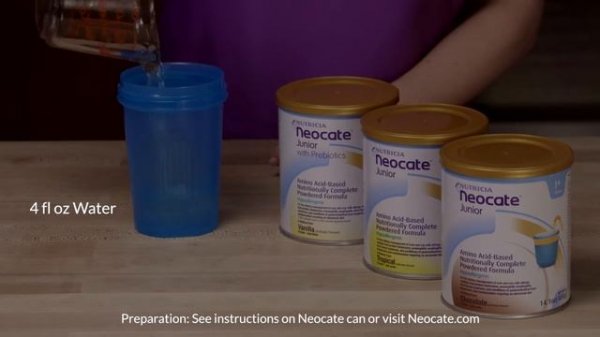 Neocate Junior & Neocate Junior with Prebiotics, flavoured - Description and Mixing Instructions