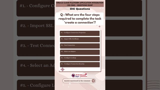 1. Oracle Cloud Platform Application Integration Questions | 1Z0-1042 Questions Dump | OIC question смотреть онлайн