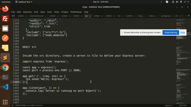 TypeScript with Node.js #3 Create the Express Server typescript nodejs смотреть онлайн
