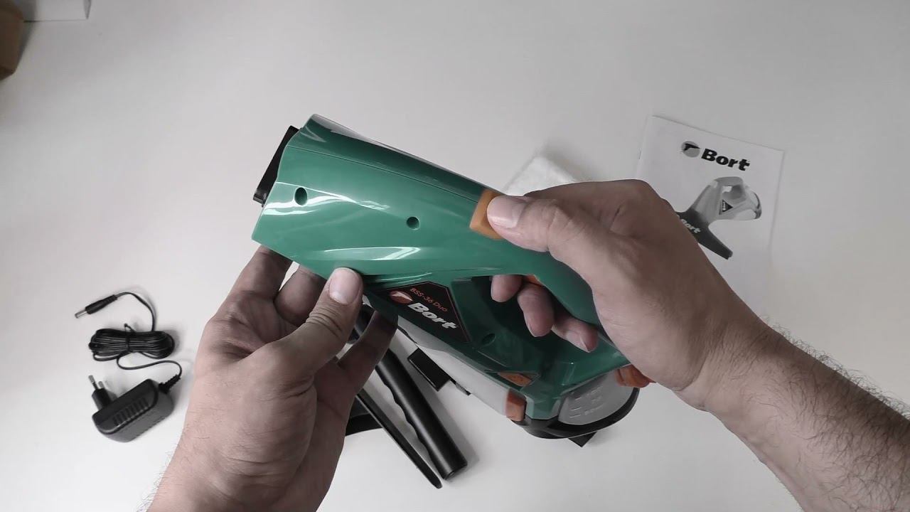 Беспроводной пылесос для очистки стекол Bort BSS-36 Duo смотреть онлайн