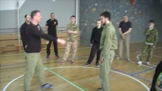 Training reaction in Russian martial art. Работа на реакцию в рукопашном бою. смотреть онлайн