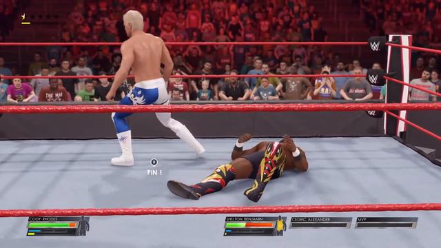 WWE 2K22 Cody Rhodes vs Benjamin Shelton смотреть онлайн