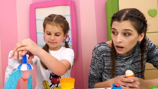 Детское видео – Кукла Барби и мороженое из Плей До! – Новые игры и поделки для детей. смотреть онлайн