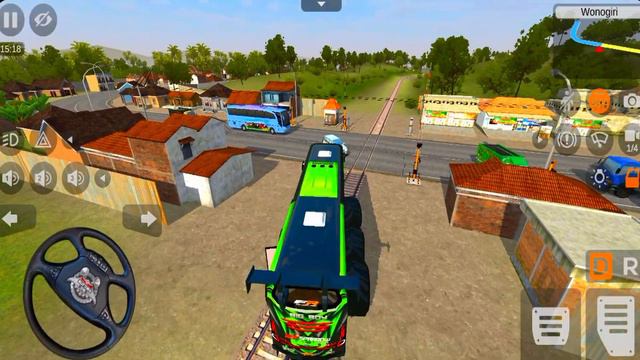 Scania Monster Bus Vs Bullet Train New Crazy Driving Bus Simulator Indonesia Mod - Android Gameplay смотреть онлайн