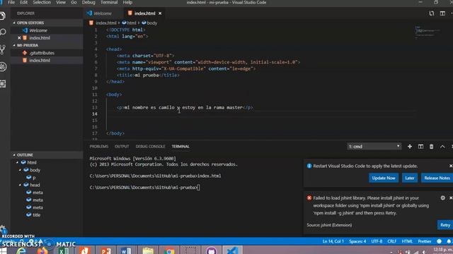 Manejo de proyectos con GitHub Desktop ( branch, commit, merge) смотреть онлайн