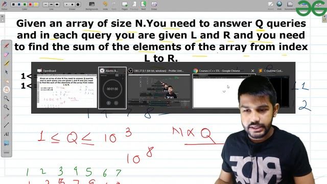 Prefix Sum | Interview Preparation | Competitive Coding | Siddhartha Hazra | GeeksforGeeks C/C++ смотреть онлайн