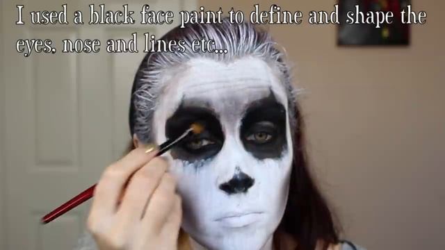 Demon / Corpse Paint; Halloween Makeup Tutorial. смотреть онлайн