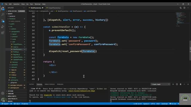 React js Tutorial # 83| How to Handle New Password in ReactJs |E-Commerce site смотреть онлайн