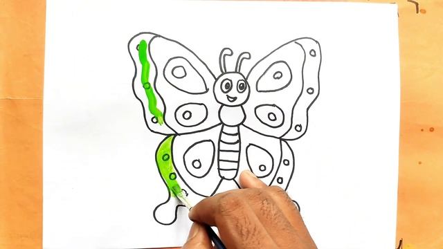 Butterfly Drawing Easy Step by Step | Easy Drawings For Kids смотреть онлайн