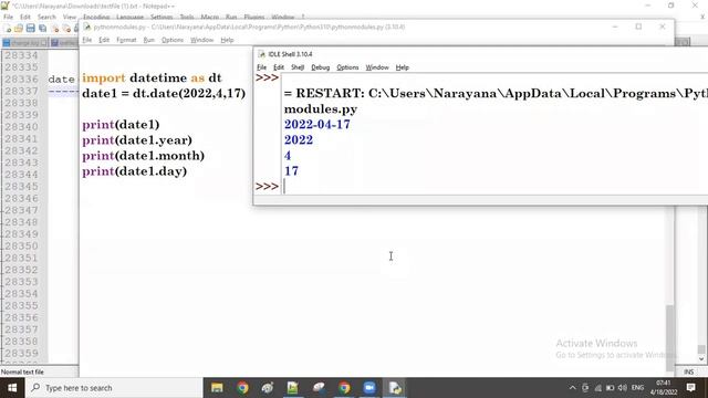 Python Modules_Part14 || Mr. Narayana || Narayana Tech House || 9010607010 смотреть онлайн
