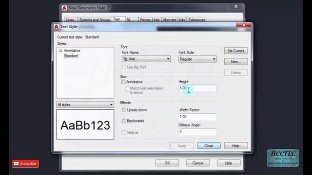 AutoCAD Complete Dimension Setting | Dimension Command | AutoCAD Lecture 12 | HCCTEC | смотреть онлайн