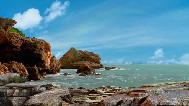 1 Hour Relaxing Piano Music with Waves Sounds Background, 528 Hz Tuned Music смотреть онлайн