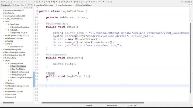 15) Page Object Model in Java Selenium Part-1 смотреть онлайн