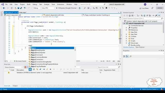 asp.net dropdown list cascading dependent select2 jquery смотреть онлайн