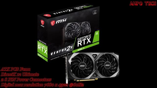 MSI RTX 3060 Ti VENTUS 2X AND OC EDITION 8GB Graphics Card | AMPo Tech смотреть онлайн