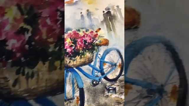 Городской пейзаж акварелью. Уроки рисования для начинающих смотреть онлайн