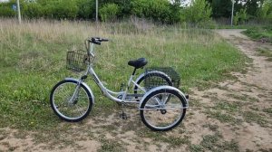 Трёхколёсный складной велосипед Трицикл DOONKAN Trike 24" для взрослых и подростков лучший в 2023