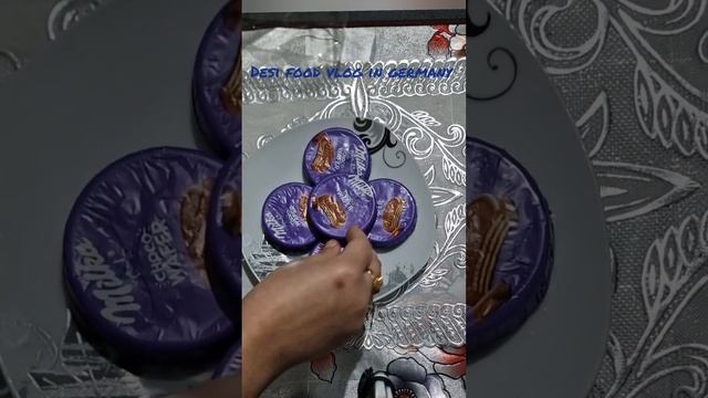 Asmr Eating Milka Choco Wafer Platter ? #viral #trending