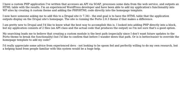 Drupal: What is the best way to add my custom PHP functionality to a Drupal homepage? смотреть онлайн