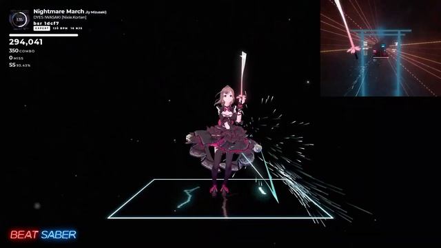 【BeatSaber】DYES IWASAKI - Nightmare March feat リリィミズサキ【低スペックPCとOculus Quest 2だけでトラッキング】 смотреть онлайн