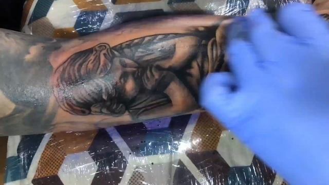 TATTOO  REALISM . Half Sleeve Forearm Baby Angel. LOYAL Customer Progress Make Full Sleeve.